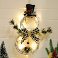 Miniatyrbillede 3 af 5: Juledekoration Rattan Guirlande Deko med LED, Form af