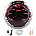 Miniatyrbillede 2 af 8: 85mm 60KM/H GPS Speedometer IP67 Vandtæt Universal til Marine Skibe Yachter Bil Motorcykel Sort Skive