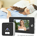 Miniatyrbillede 5 af 7: 4,3 tommer 960P WiFi Trådløs Digital Dørkikkert IR Dørklokke Video Intercom Monitor