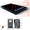 Miniatyrbillede 5 af 8: 7 tommer TFT LCD Dørklokke Fjernbetjening Adgangskort Videodørtelefon Vandafvisende Intercom 100-240V (EU Stik)