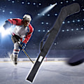 Pikkukuva 7 / 7: Kenttähockeymaila-laukku, musta jääkiekkomaila-laukku, kaksi olkahihnaa, jääkiekkovarustelaukku miehille, naisille ja aikuisille, kevyt jääkiekkomaila-lisävaruste