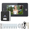 Miniatyrbillede 2 af 7: 4,3 tommer 960P WiFi Trådløs Digital Dørkikkert IR Dørklokke Video Intercom Monitor