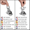 Miniatyrbild 3 av 5: Heavy Duty hängande takkrok (1 stycke) - 360 Roterbar