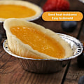 Miniatyrbillede 6 af 6: Aluminiumfolie tærteform/miniform/engangsbageform, egnet til bagning af tærter, quiches, creme brulee-tærter osv.