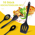 Pikkukuva 6 / 7: Set, set Edistykselliset lämmönkestävät keittiövälineet Ruoanlaittotarvikkeet Tarttumattomat keittiön leivontavälineet, munavatkaimet,
