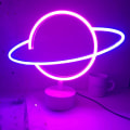 Miniatyrbillede 1 af 6: Planet Lys Neon Skilte Led Skrivebordsindretning Led Neon Skilt Nattelys