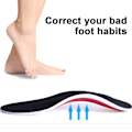 Miniatyrbillede 4 af 5: Ortotiske indlægssåler bue støtte flad fod høj plantar fasciitis indsats padred2pcs