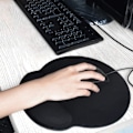 Miniatyrbillede 7 af 7: Musemåtte med gel håndledsstøtte ergonomisk memory skum til bærbar eller stationær computer [2 stk.]