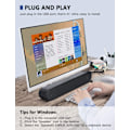 Miniatyrbillede 4 af 11: Computerhøjttalere, USB-drevne PC-højttalere til stationære computere og bærbare computere, med LED-lys, Plug and Play