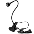 Miniatyrbilde 1 av 7: Klipsleselampe Boklampe USB Seng Nattlampe med 3 Farge Mo