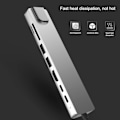 Miniatyrbillede 6 af 8: 8 i 1 TypeC til 4K til HDMI Docking Station Adapter Hurtigoplader Dock Station