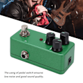 Miniatyrbild 7 av 8: Gitarr Effektpedal OVERDIRVE Mini Enkelt Justerbar Musikinstrument Tillbehör Grön