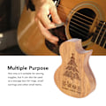 Miniatyrbild 7 av 8: Gitarrplektrum Box Portabel Multifunktionell Gitarrformad Träplektrumhållare Fodral L827 Kaskad Julgran