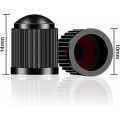 Miniatyrbild 2 av 5: Automatiska ventilhattar, 100-pack plastventilhattar med gummi