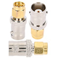 Miniatyrbild 6 av 8: 5PCS All Copper Radio Frequency Adapter SMA-BNC RF Adapter SMA Hane till BNC Hona Jack
