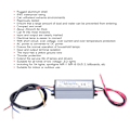 Miniatyrbillede 7 af 8: LED Driver Vandtæt Aluminium Input AC95‑265V Output DC36‑63V 300mA Strømforsyningstransformator til Spotlights MR11