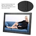 Miniatyrbild 6 av 8: 17 tums LED Digital Fotoram Multifunktionell Videospelare Smart Bildram med IR Fjärrkontroll 100‑240V HK17D EU-kontakt