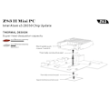 Miniatyrbild 5 av 8: Beelink Z83Ⅱ 4G+64GB Mini Dator Bluetooth4.0 WiFi för Windows 10/Linux US 100-240V
