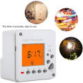 Miniatyrbilde 3 av 8: Elektronisk timer Digital timer Intelligent programmerbar kontrollbryter Bakgrunnsbelyst timer for husholdningsapparater Gatelys (220V AC)