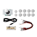 Miniatyrbild 2 av 2: CY-822A DIY Arkadspelsknapp och Joystick Enkel Rocker Set för Raspberry Pi PC Spelmaskin Vit