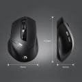 Miniatyrbillede 2 af 6: inphic trådløs mus, Bluetooth-mus lydløs genopladelig (Tri-Mode: BT 5.0/4.0+2.4G), ergonomisk trådløs mus Bluetooth, trådløs mus 6 knapper