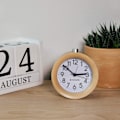 Miniatyrbild 7 av 7: Navaris Analog träklocka med snooze - Retro klocka med
