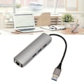 Miniatyrbilde 1 av 8: USB til RJ45 Hub 1Gbps 3 USB 3.0 Plug and Play Aluminium Alloy USB til Ethernet Adapter for Laptop Tablet Desktop
