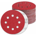 Miniatyrbillede 1 af 5: Slibeskiver 125mm Korn 100 Slibepapir 100 stk. 8 huller