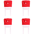 Miniatyrbillede 1 af 7: com-four® 4X Premium Stolebetræk til Jul -