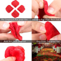 Miniatyrbilde 5 av 6: 1200 stk kunstige roseblader, ikke-vevde blomsterblader for
