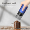 Miniatyrbilde 5 av 5: 1 stk elektrisk kaffebønnekvern USB oppladbar hjem liten