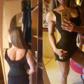 Miniatyrbillede 8 af 8: Taljetræner Bælte Slankning Body Shaper Bælte sort L størrelse