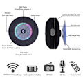 Miniatyrbilde 3 av 5: Q9 Kreativ Bad Sugekopp LED Flash Musikk Bluetooth-høyttaler