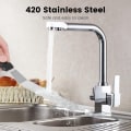 Miniatyrbilde 3 av 7: Kake Offset Spatula, Icing Spatula Set med 6 8 10 Tommers Rustfritt