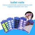 Miniatyrbillede 4 af 5: 100 neglelapper, farve ballet fransk stil