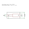 Miniatyrbillede 1 af 2: 5 stk. 3D-printer steppermotor aluminiumlegering hjul kobling aksel stiv kobling 5*8mm