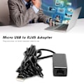 Miniatyrbillede 8 af 8: Micro USB til RJ45 Ethernet-adapter 10/100 Mbps konverteringsoverførsel til TV-sticks