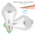 Miniatyrbild 3 av 4: E27 5W PIR Infraröd Automatisk Rörelsesensor LED-lampa Glödlampa för Toalett Parkering Varmvit 3200K