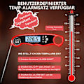 Miniatyrbild 5 av 6: Grilltermometer digital, snabbavläsande kötttermometer stektermometer