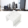 Miniatyrbild 1 av 8: 2,5-tums HDD-monteringsställ i aluminiumlegering, ihålig design, hög hårdhet, 2,5-tums hårddiskbur för 2,5-tums IDE HDD SSD silver