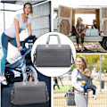 Miniatyrbilde 4 av 5: Reise Duffel Bag for Kvinner Weekender Overnatting Bager Stor