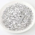 Miniatyrbild 2 av 5: 1440 st platta bakkristall strass runda ädelstenar för nagelkonst och hantverkslimfix, kristall