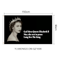 Miniatyrbild 2 av 5: Hennes Majestäts flagga, minnesmärke över Storbritanniens drottning