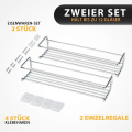 Miniatyrbilde 2 av 8: Deco haus krydderhyller i metall - 2-pakning - For krydder,