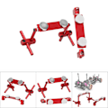Pikkukuva 1 / 2: Alumiininen magneettinen Stealth Invisible Body Shell Mount Kit HSP 1/10 RC-kilpa-autoon (punainen)