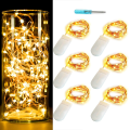 Miniatyrbilde 1 av 7: Eventyrlige lyslenker, 6-pakning 7ft 20 LED stjernelys CR2032 Batt