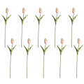 Miniatyrbilde 1 av 5: 10 stk PU kunstige tulipaner ekte touch kunstige blomsteroppsats