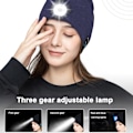 Miniatyrbild 3 av 4: Bluetooth-headset LED-lampskärm Utomhus nattlöpningsbelysning