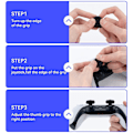 Pikkukuva 5 / 5: PS5-yhteensopivat ohjaimen lisävarusteet, Playstation 5 -ohjaimelle, liukuesteelliset varaosat