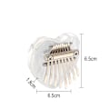 Miniatyrbillede 2 af 5: 8 Tangenter Mini Kalimba Tommelfingerklaver Klar Akryl Fingerklaver med